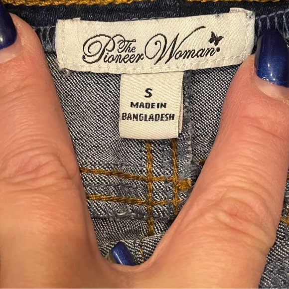 The Pioneer Woman Pull-On Dark Wash Blue Denim Jeggings Size S - Picture 14 of 16